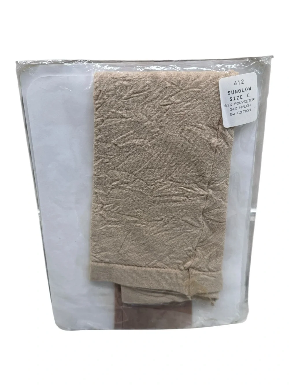 Vintage Nationals New Panty Pantyhose Size C Panty And Hose All In One Sunglow